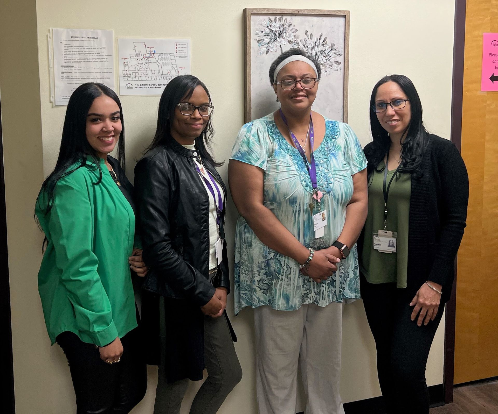 BHN staff wearing green for mental health awareness month