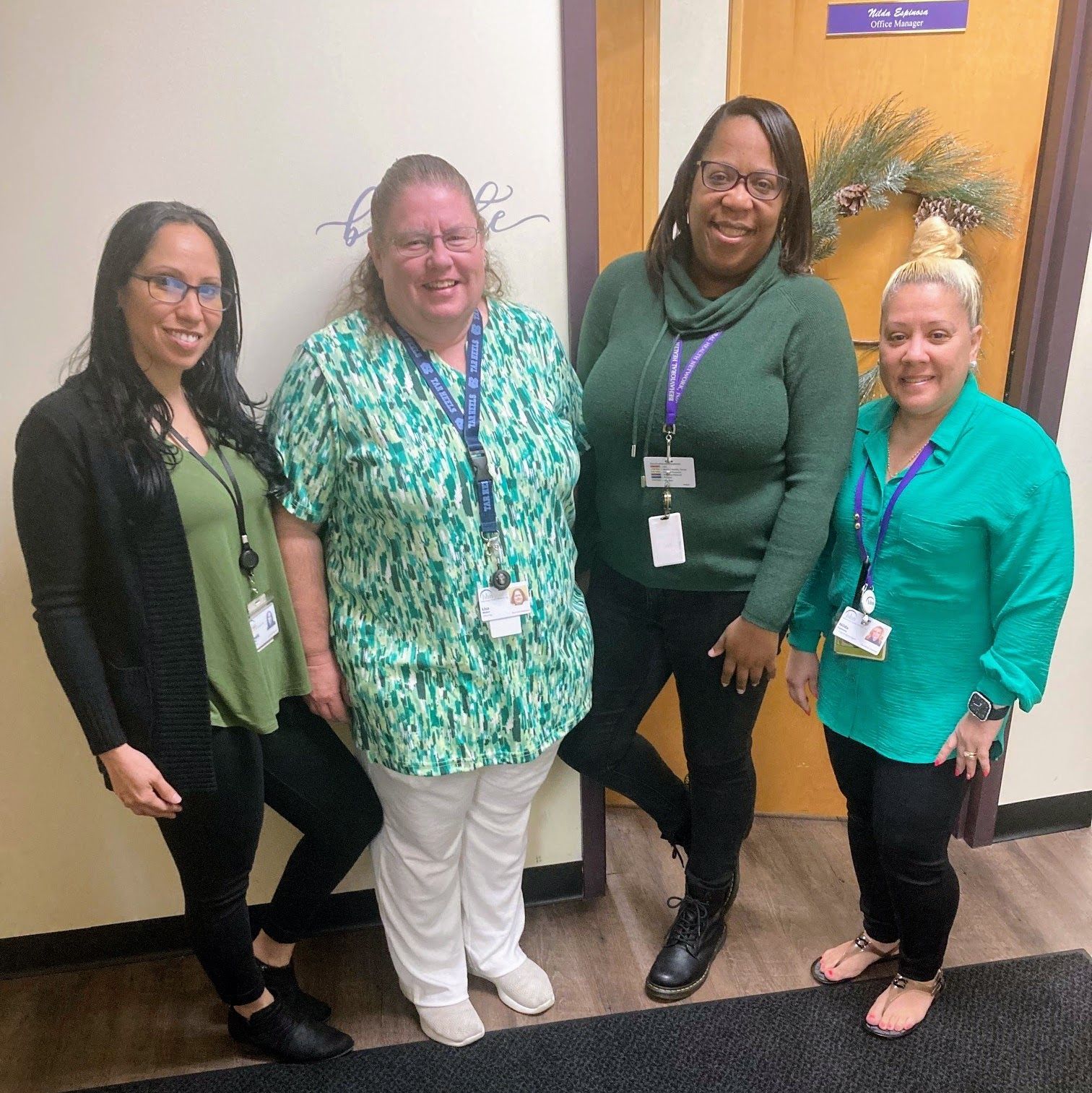 BHN staff wearing green for mental health awareness month