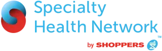 Logo for Specialty Health Network by Shoppers. It features a stylized