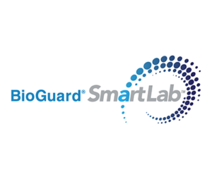 BioGuard SmartLab logo in blue and gray with a dotted circular swirl