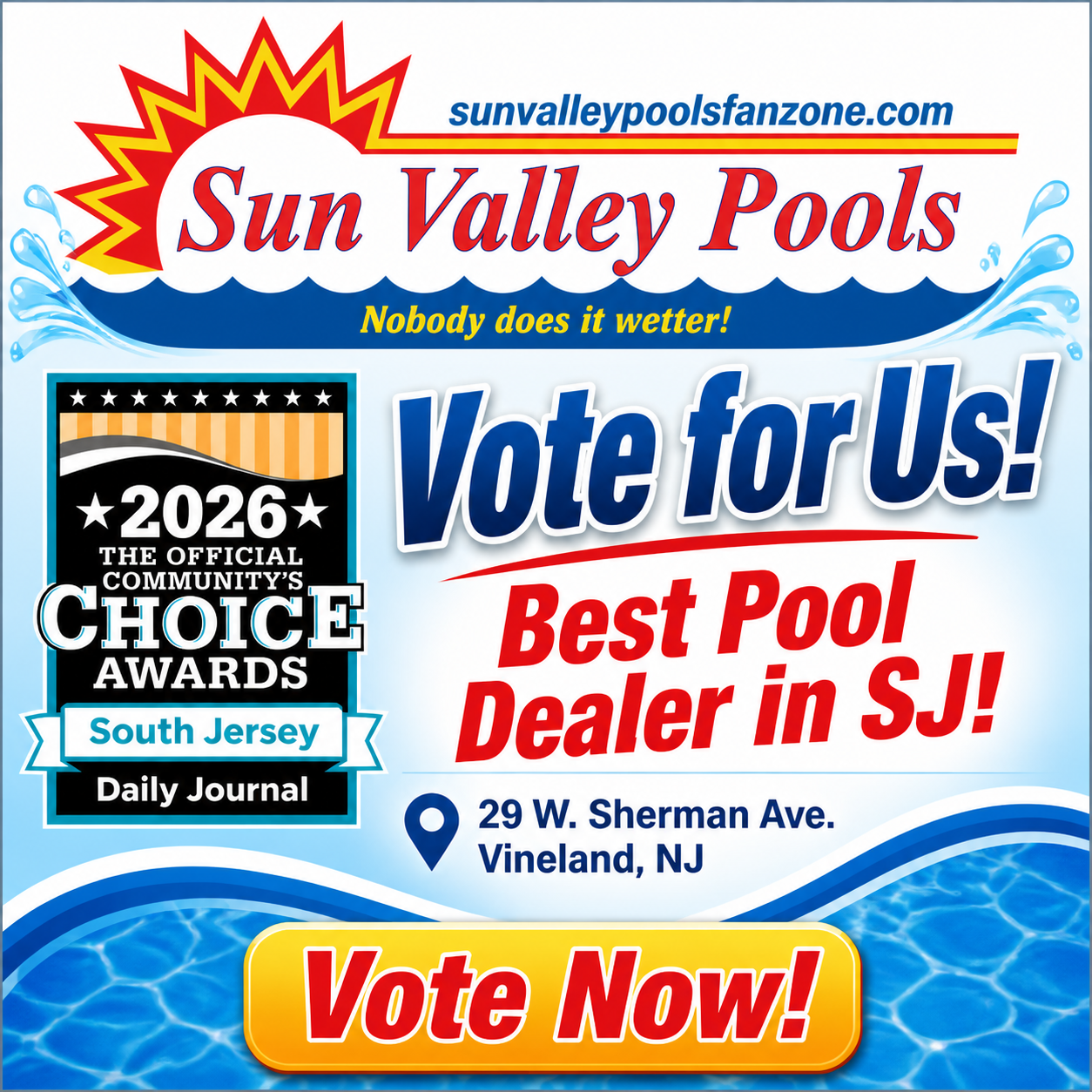 Sun Valley Pools ad: