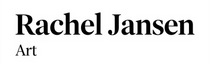 Tekst met de naam "Rachel Jansen" en daaronder "Kunst" op een witte achtergrond.