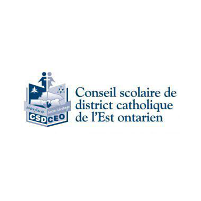 The logo for the conseil scolaire de district catholique de l ' est ontario.