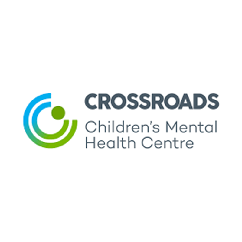 Le logo du centre de santé mentale pour enfants Crossroads.
