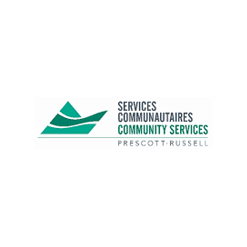 A logo for services communautés community services prescott russell