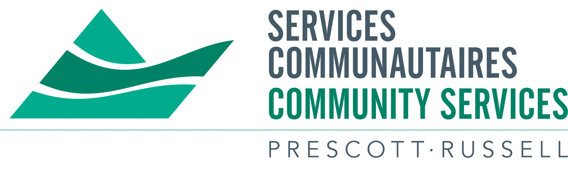 A logo for services communautés community services prescott russell