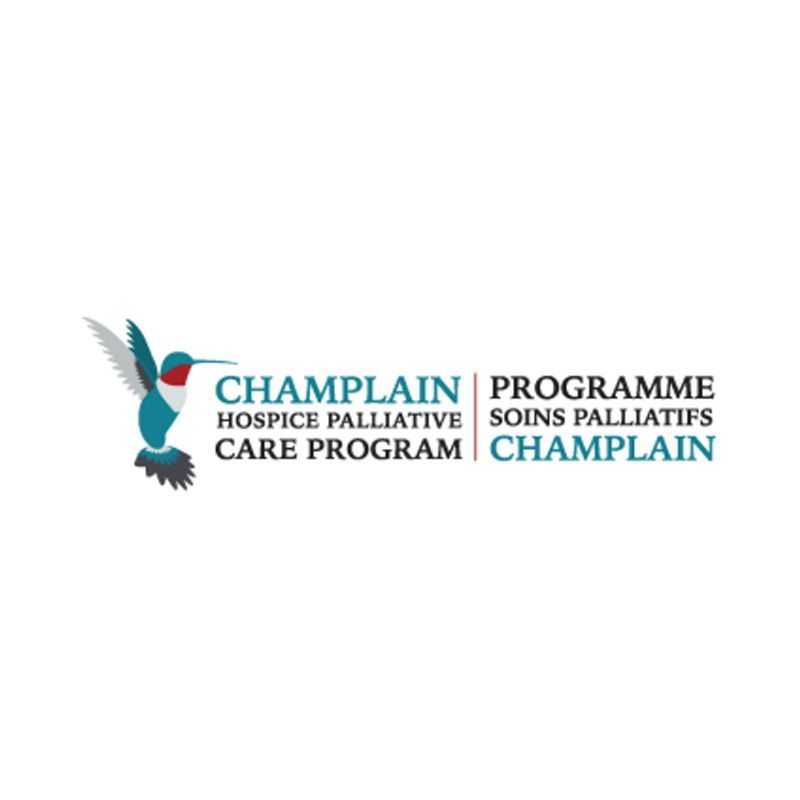 Le logo du programme de soins palliatifs de Champlain comporte un colibri.