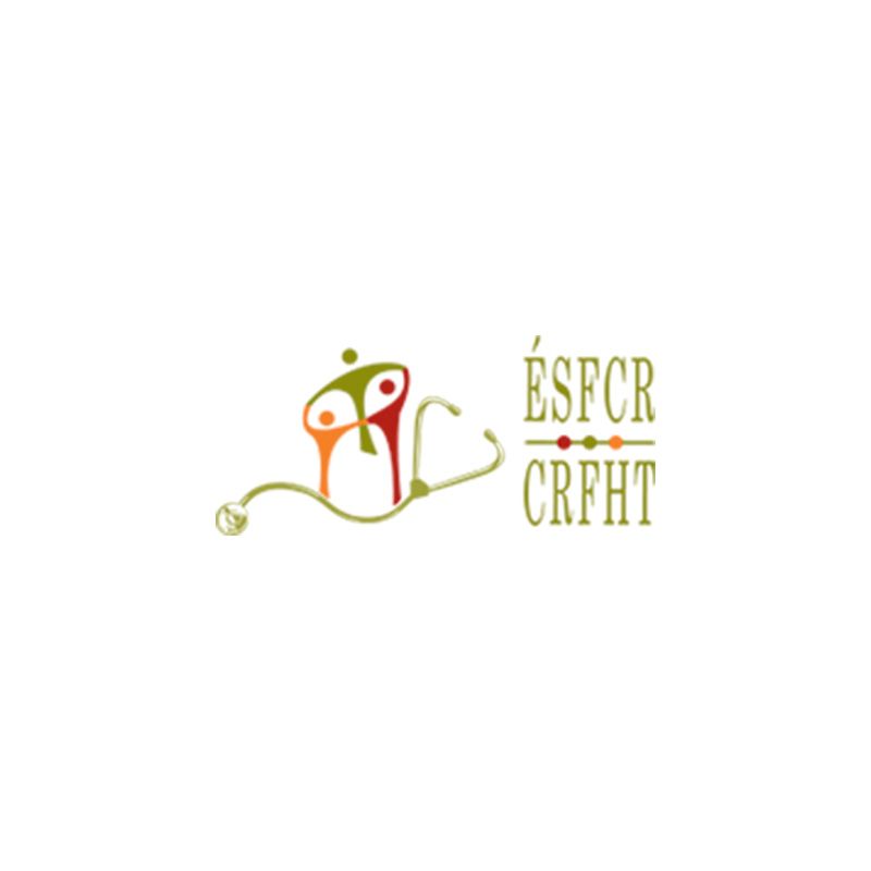 Un logo pour esfcr crfht avec un stéthoscope