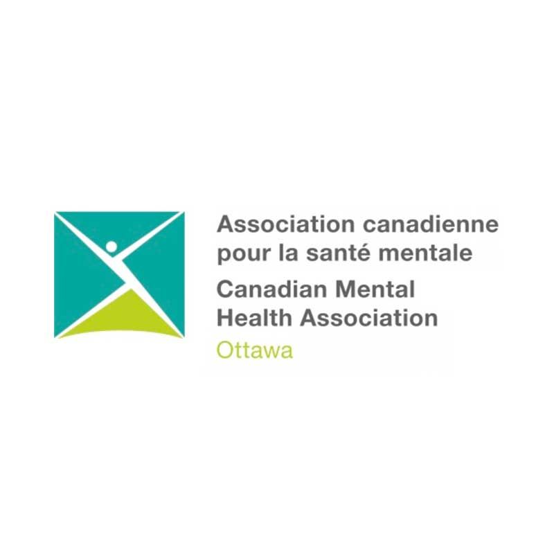 The logo for the association canadienne pour la santé mentale canadian mental health association ottawa.