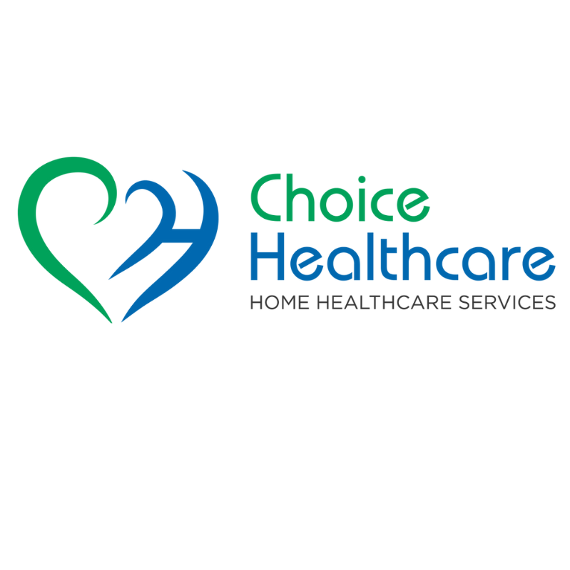 Un logo pour les services de soins de santé à domicile Choice Healthcare avec un cœur et une flèche.