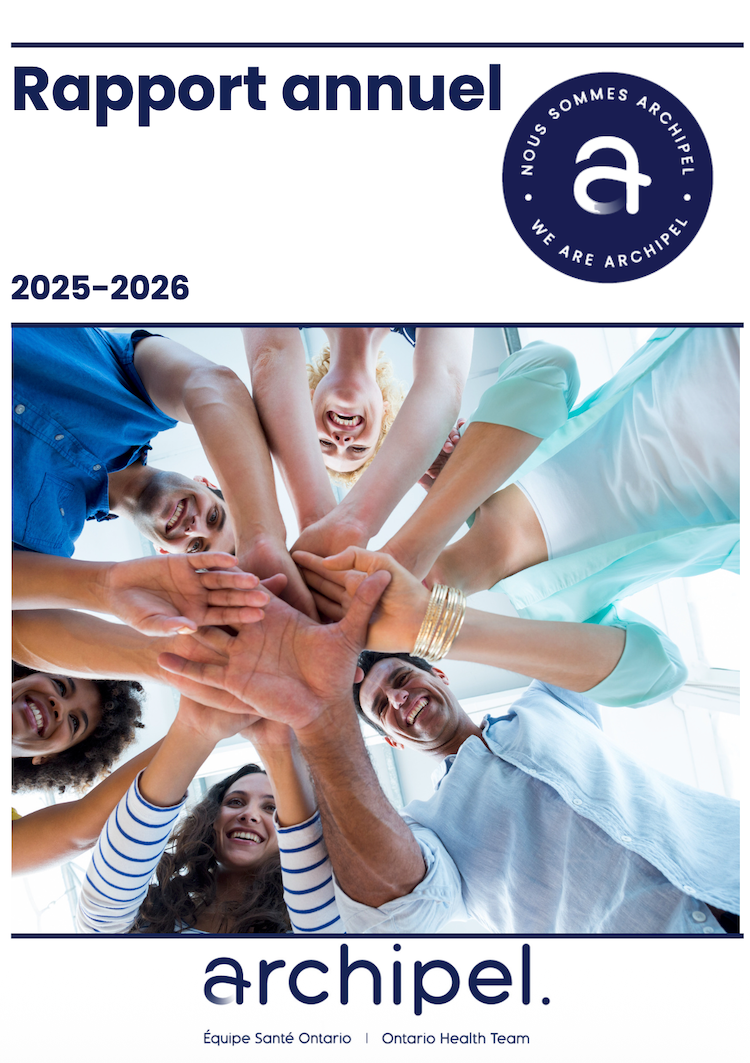 Couverture du rapport annuel 2025-2026 d'Archipel.