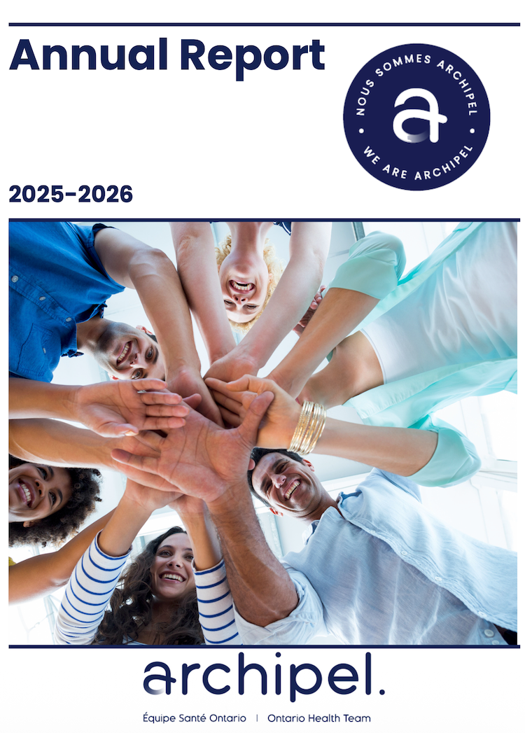 Cover page of Archipel's 2025-2026 Annual Report.
