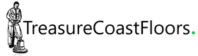 Logo featuring a person using a floor polisher; text reads