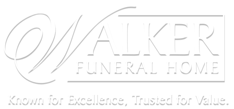 Logo for Walker Funeral Home. Text reads 