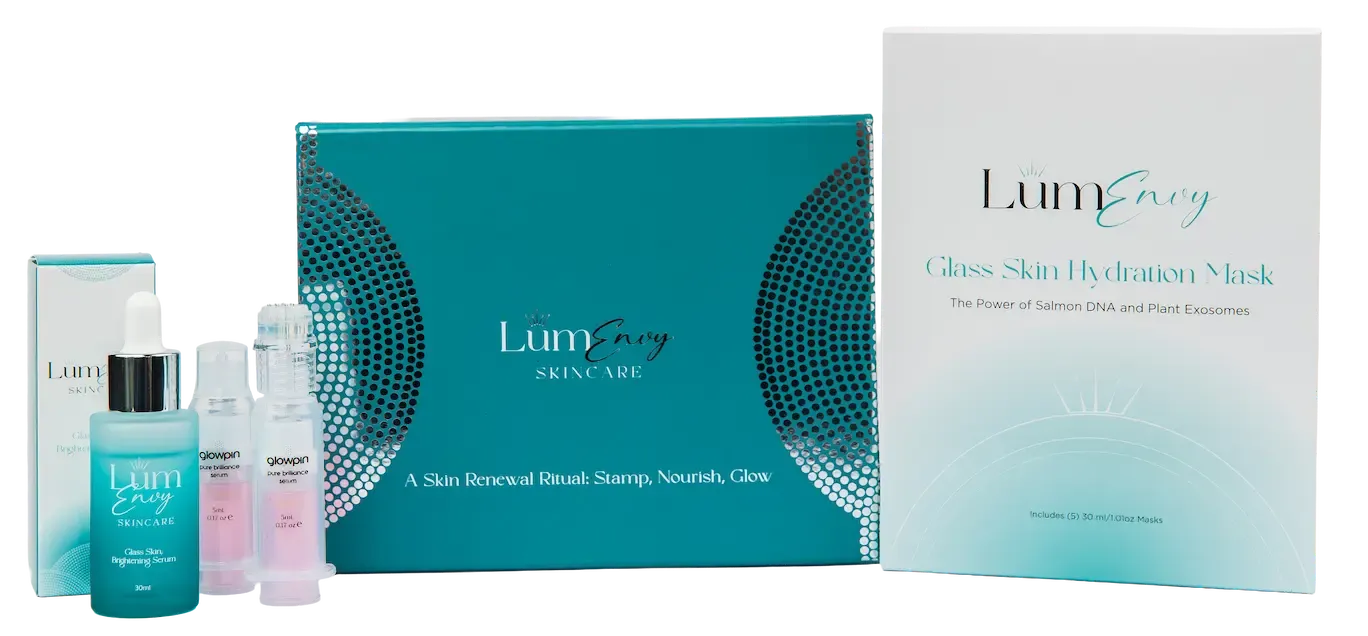 Products displayed from glow between ritual kit