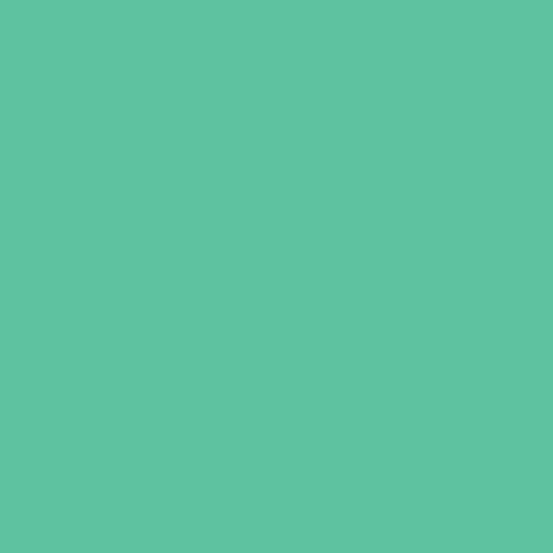 Solid light teal background.