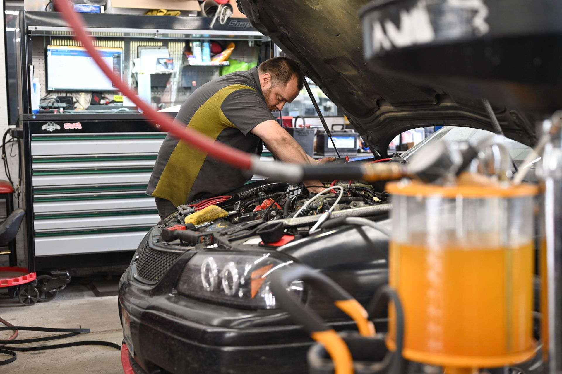 Interior of shop | Auto Repair At The Hive