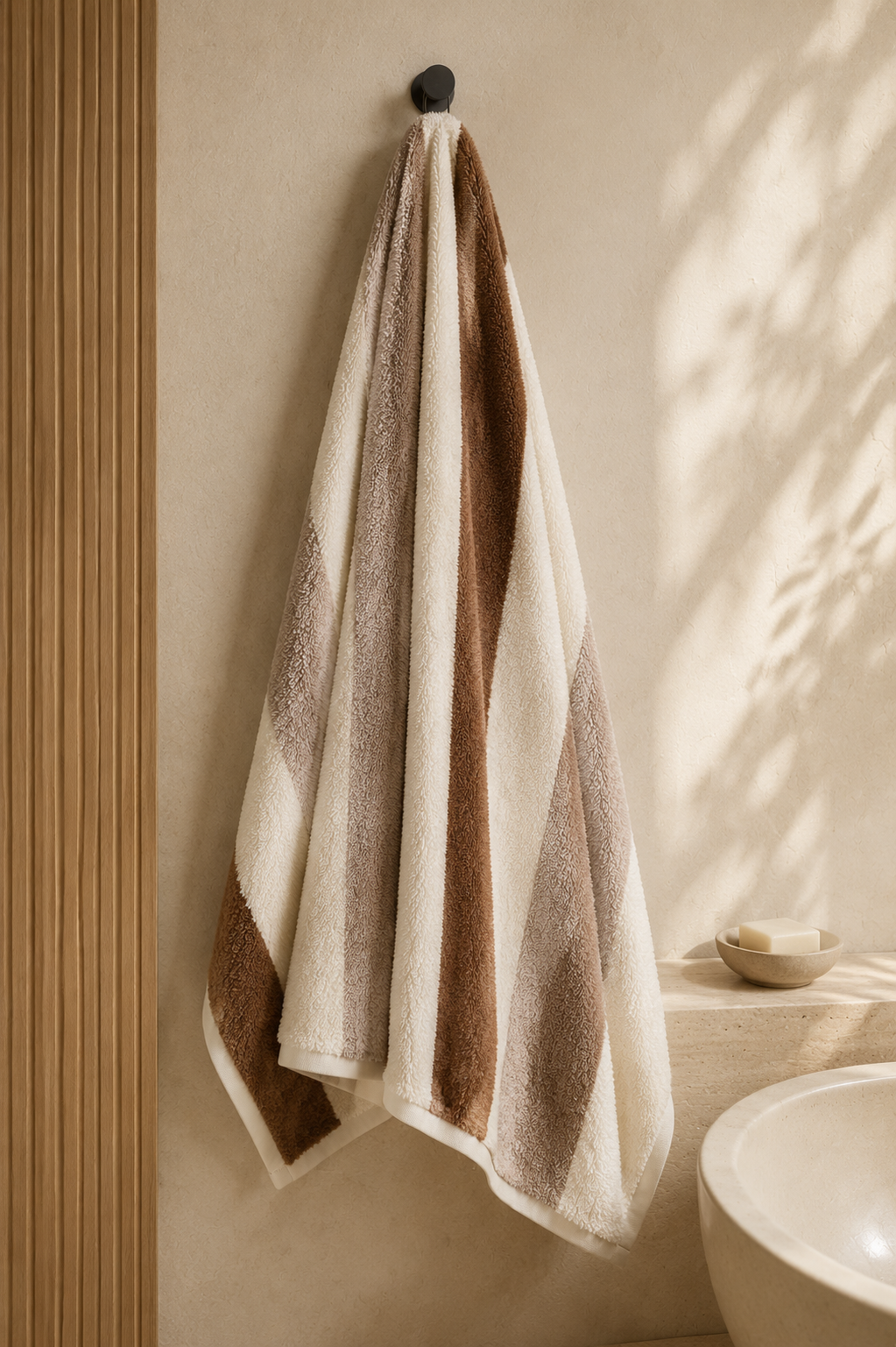 Toallón secado rápido grande 0.90x1.60 - MARRON | CONFORTSUN