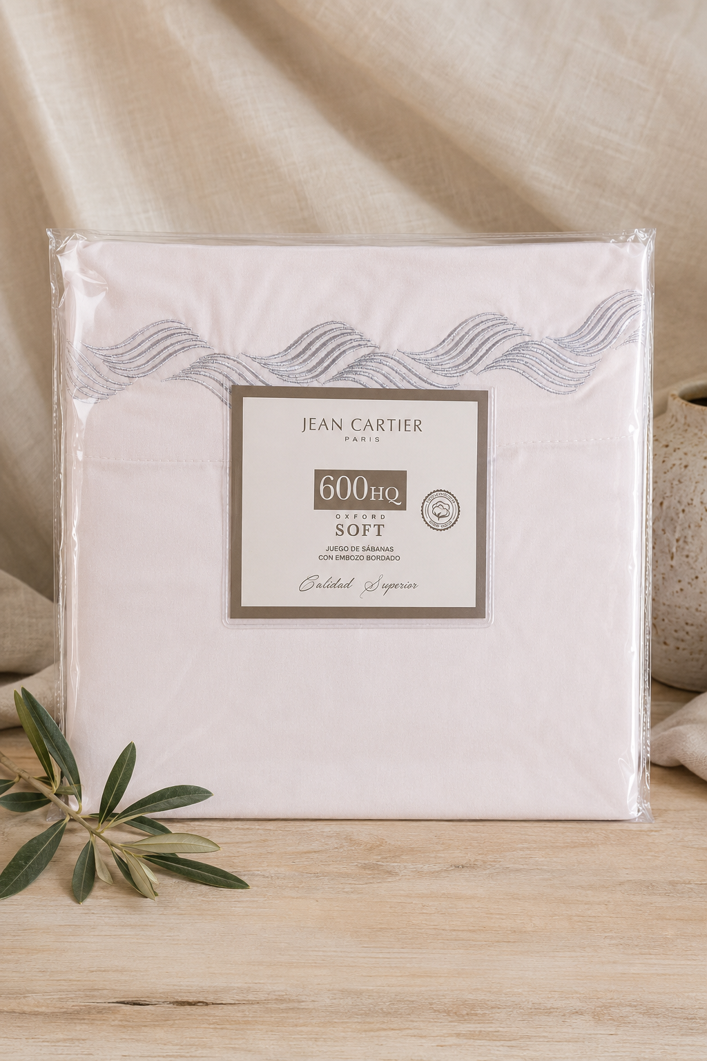 Juego de Sabanas Oxford Soft 600 HQ - Blanca l JEAN CARTIER