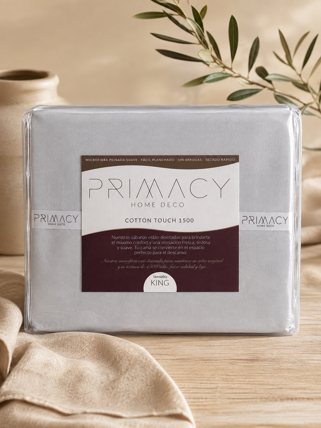 Juego de Sabanas 1500 HQ CT Celeste l Primacy
