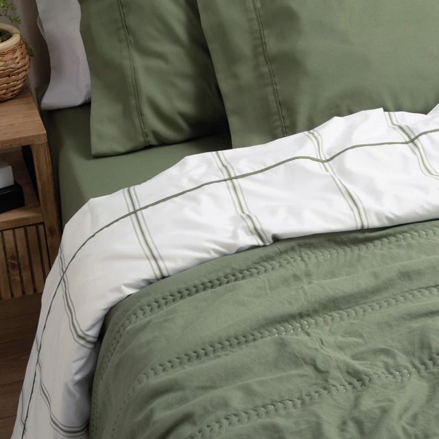 Juego de sabanas Oxford Nep 600 HQ Verde | JEAN CARTIER