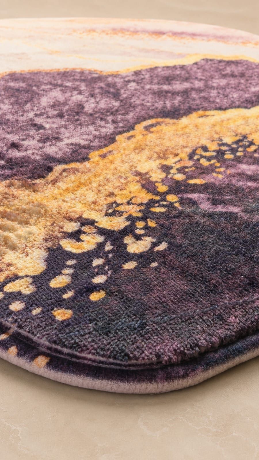 Alfombra de Baño Alcolchada efecto Mármol | 40 × 60 cm
