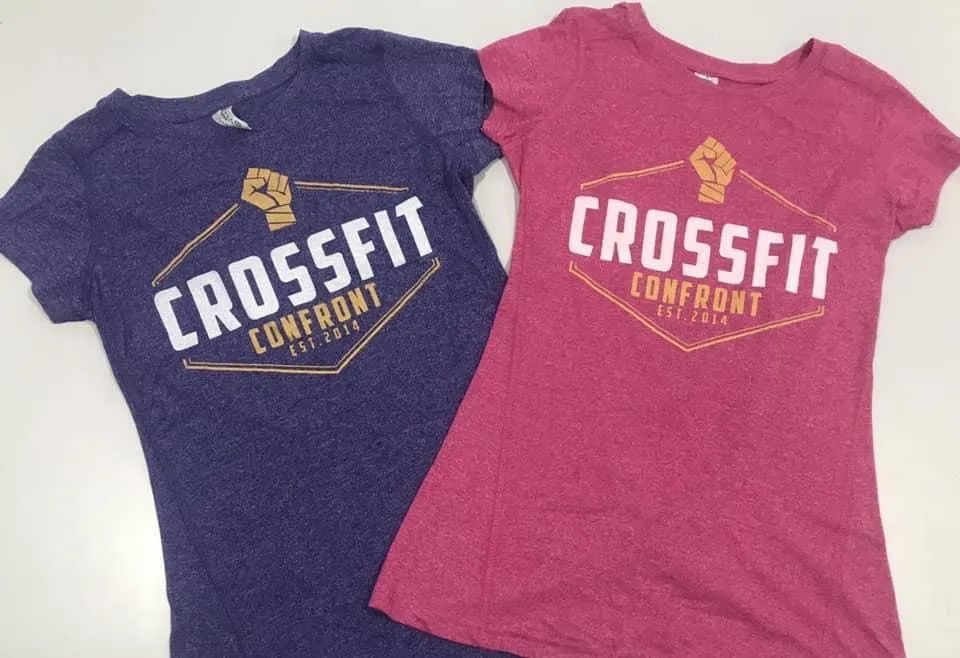 Two T-shirts With The Word Crossfit On Them — Sportstar Screenprinting In Newtown, QLD