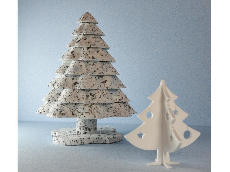 albero natale in polistirene espanso