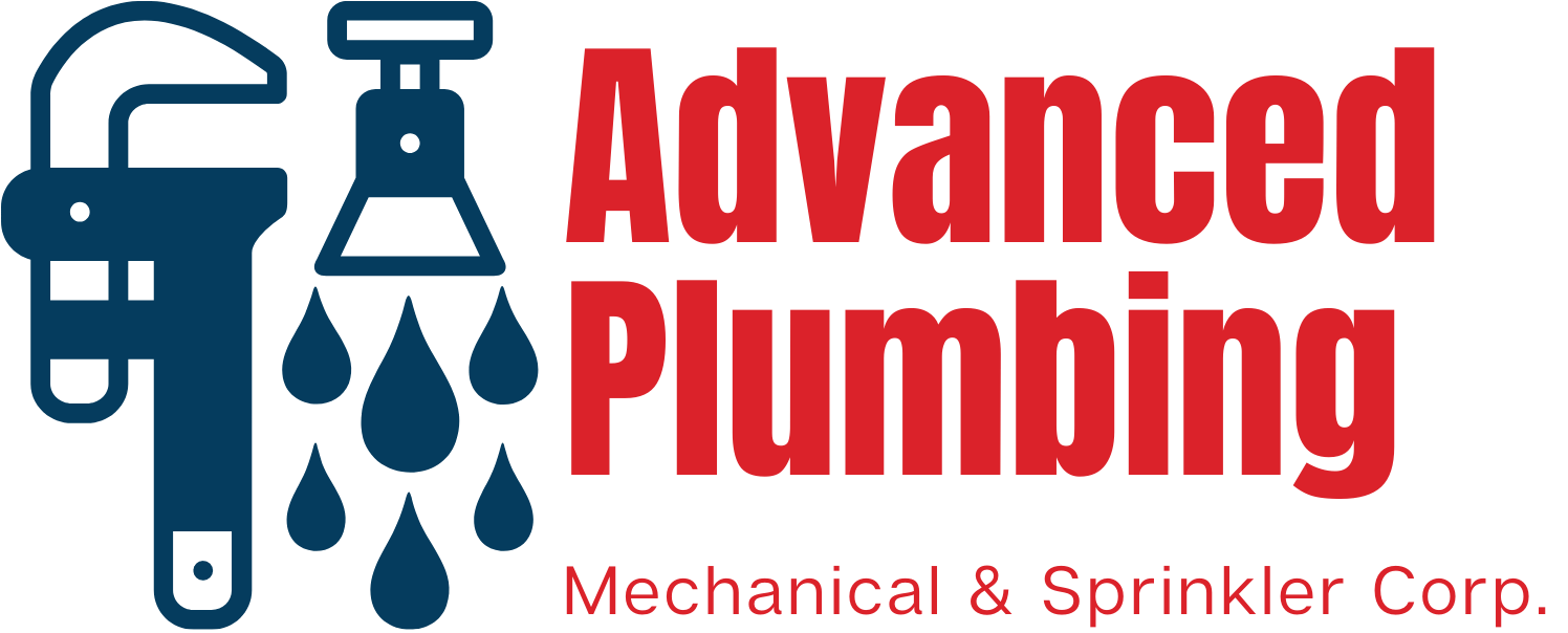 The logo for advanced plumbing mechanical & sprinkler corp.