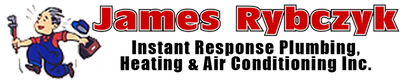 Logo of James Rybczyk Instant Response Plumbing, Heating & Air Conditioning Inc.