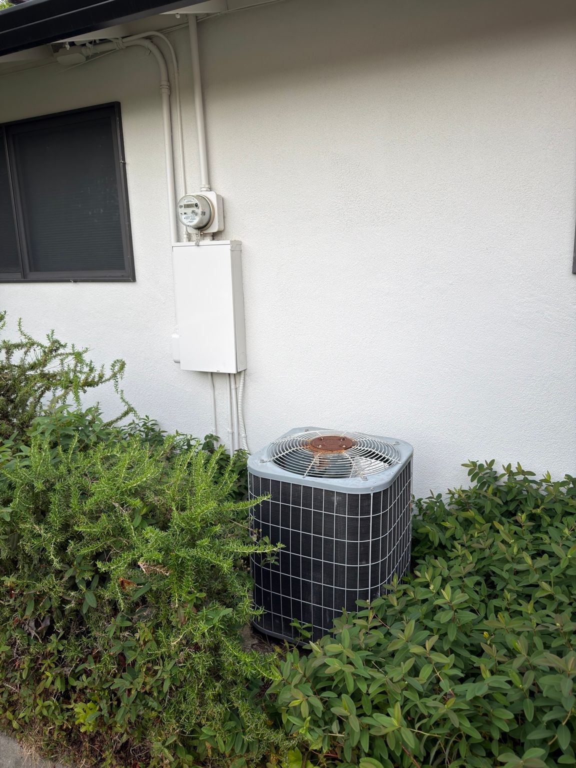 Before: Original outdoor condenser