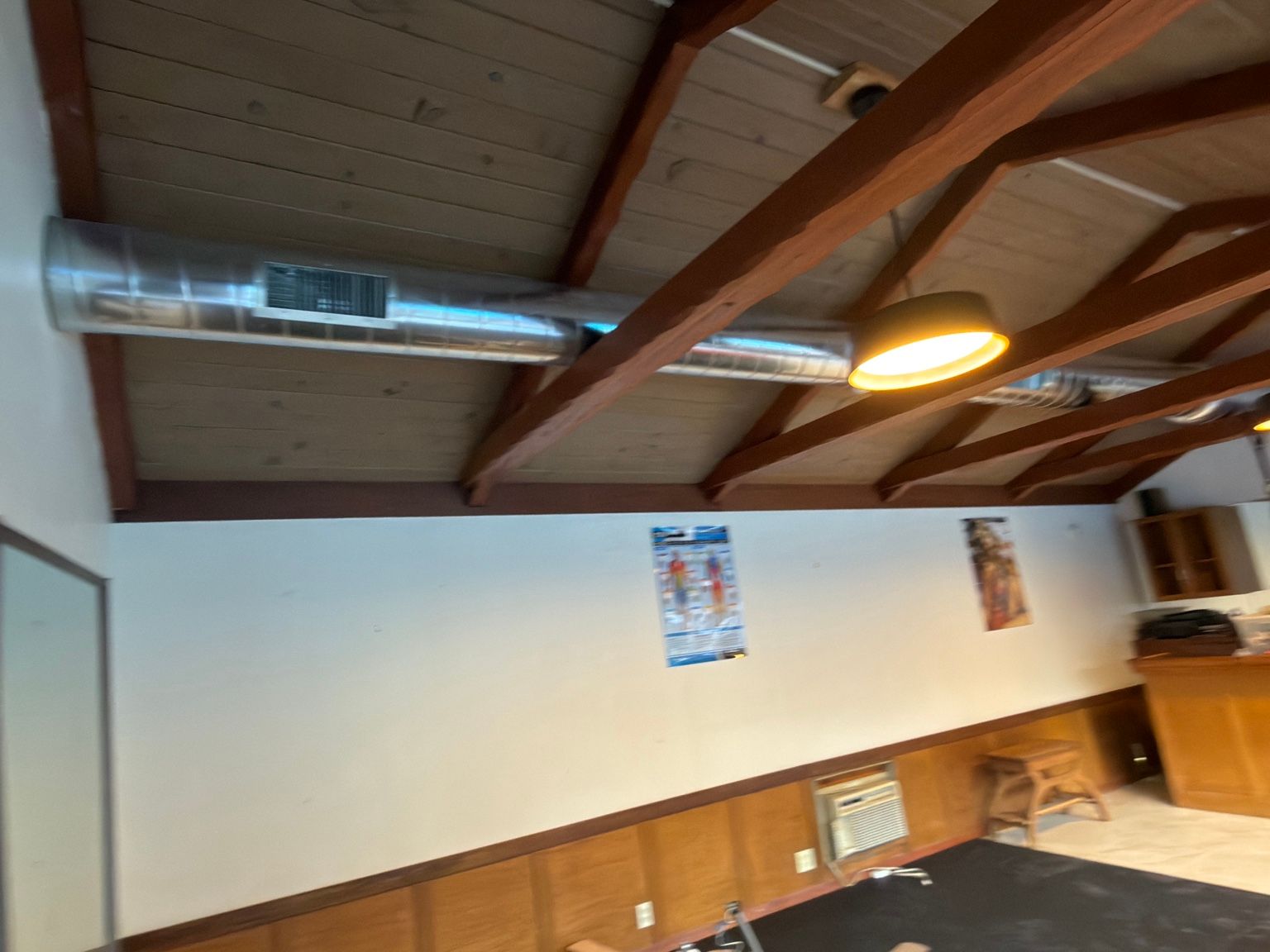 Spiral duct with supply register — Capital City Comfort spiral duct installation