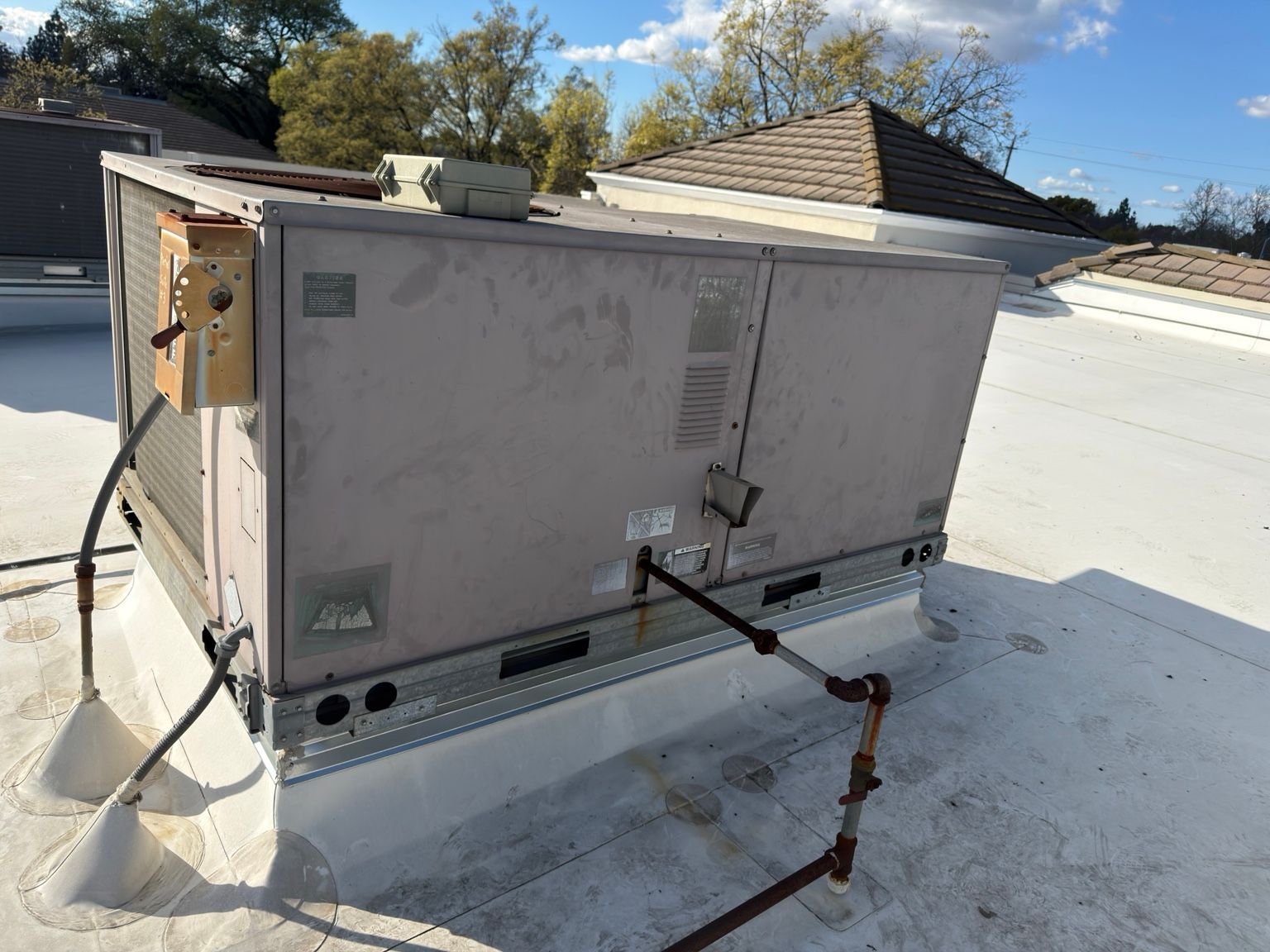 Before: Original rooftop unit