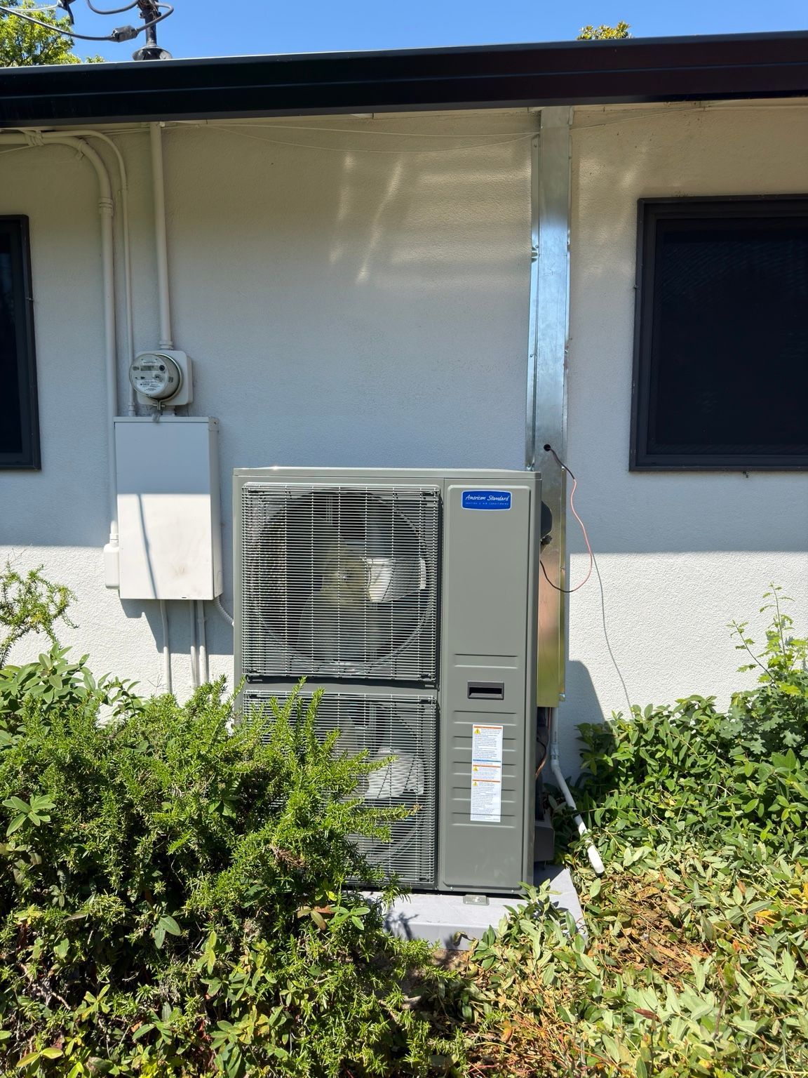 After: New outdoor unit