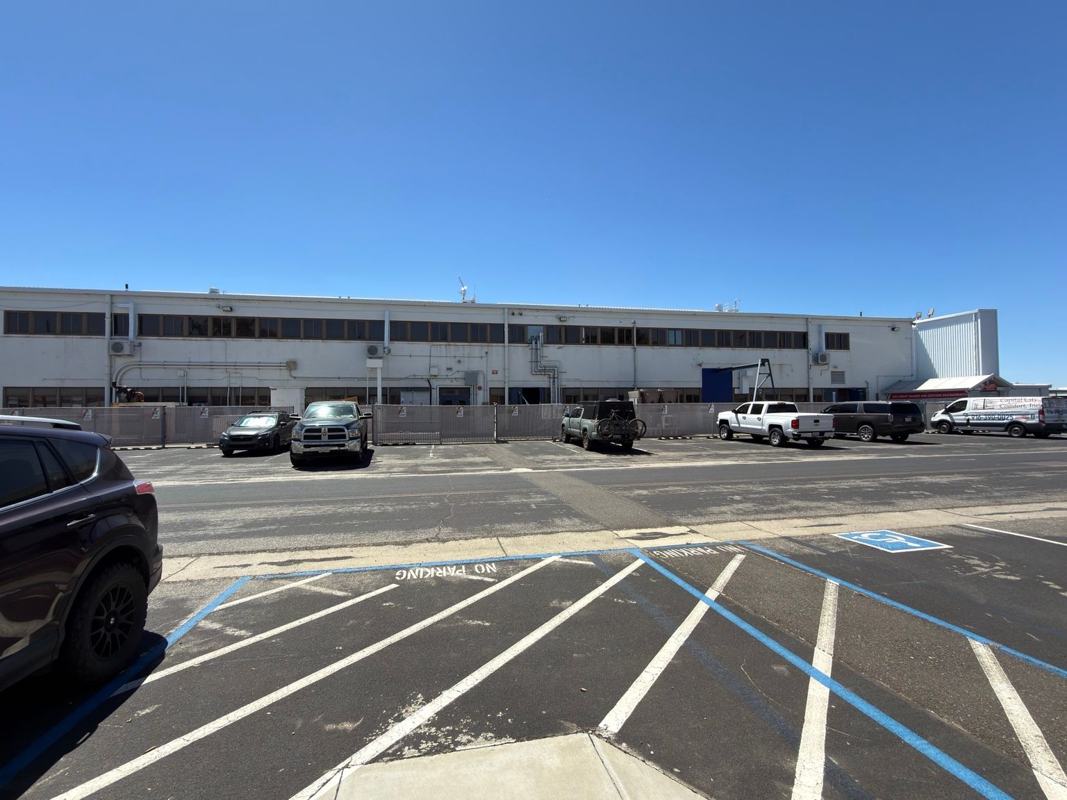 Exterior view of U.S. Coast Guard Air Station Sacramento