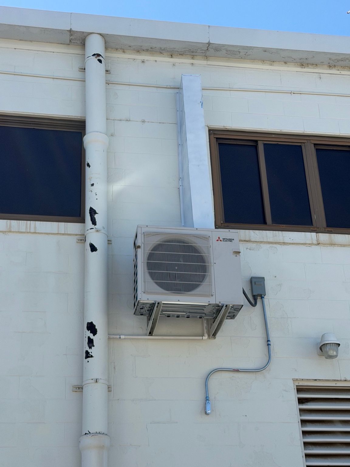 Completed outdoor HVAC equipment installation at Air Station Sacramento