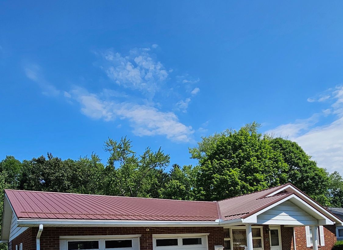 Roof on house