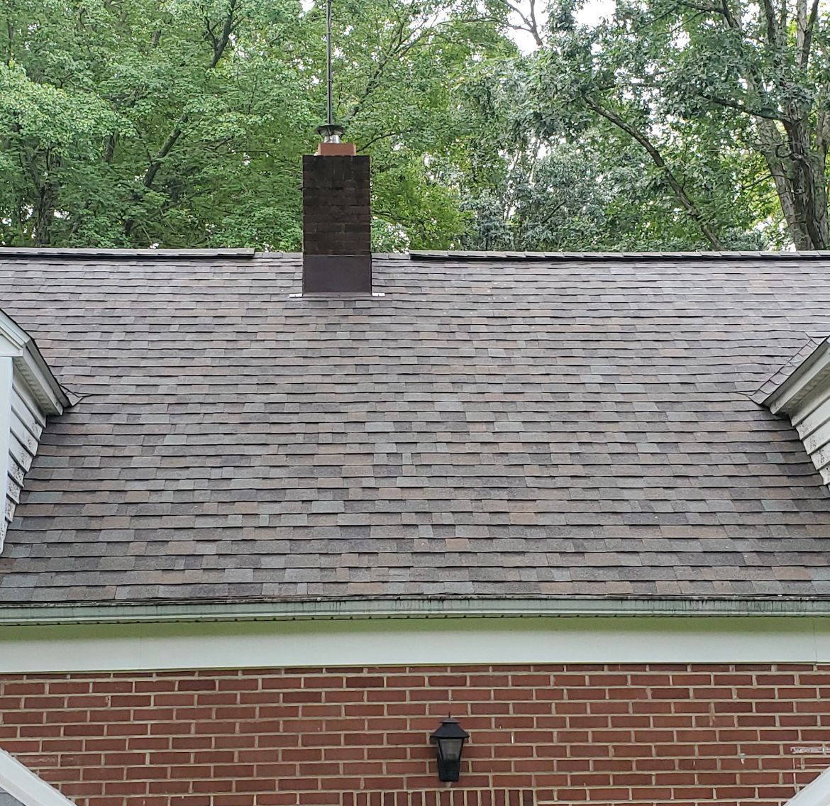 Roof on house