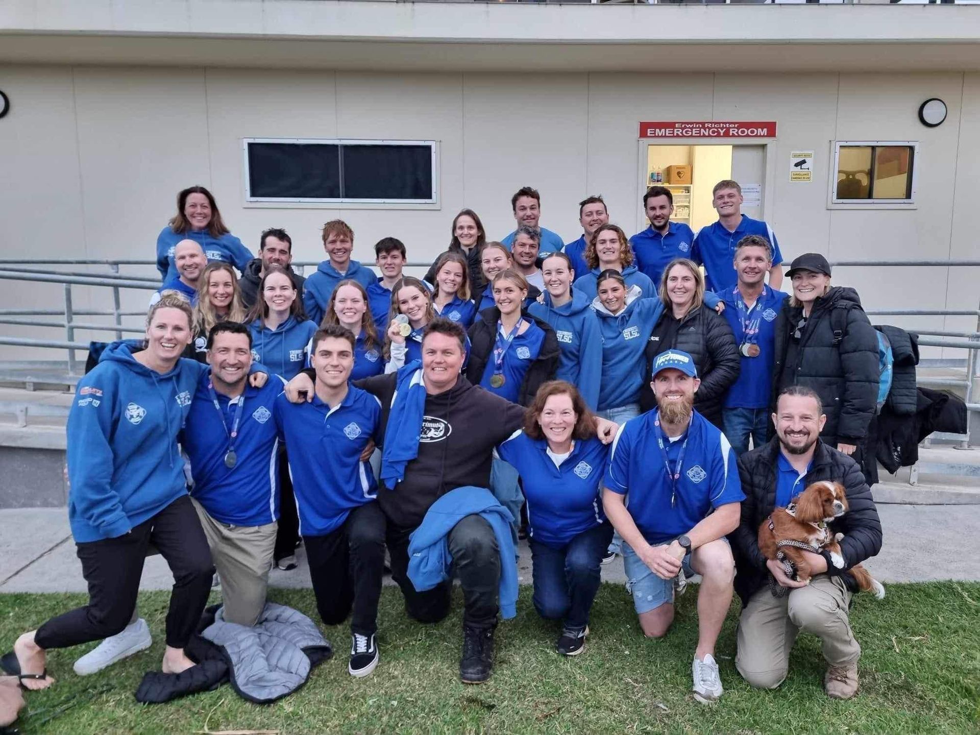A Group Of People Wearing Blue Shirts — Promotional Apparel In Woonona, NSW