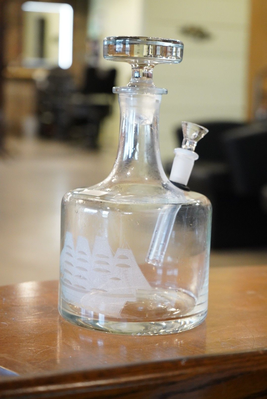 Come Sail Away Decanter with cups