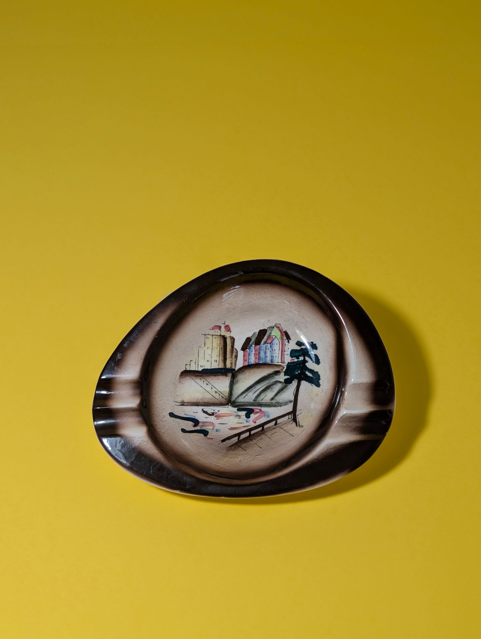 Japanese Handpainted Ashtray