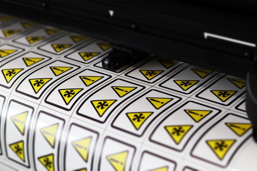 Printing Label Warning Stickers — Graphic Designer In Airlie Beach, QLD