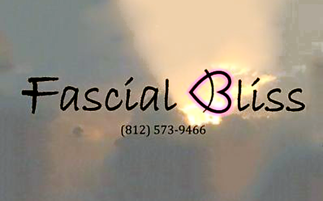 Logo for Fascial Bliss, featuring stylized text and an eye symbol.