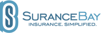 SuranceBay Insurance Simplified logo in blue and gray