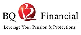 BQ Financial logo with red heart icon and the tagline “Leverage Your Pension & Protections!”