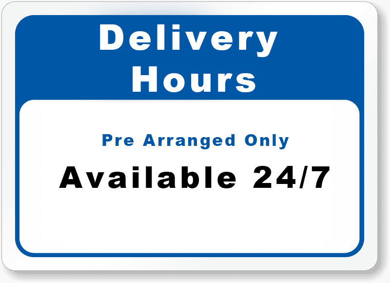 Delivery hours