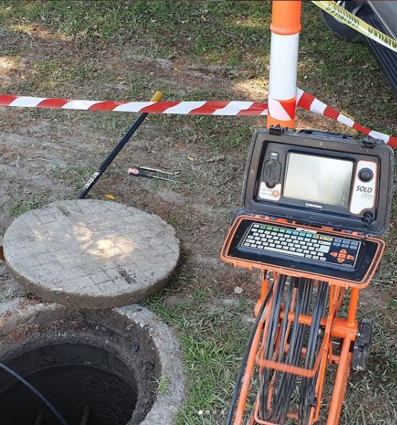 CCTV in Blocked Sewer — Cape Byron Plumbing in Byron Bay, NSW
