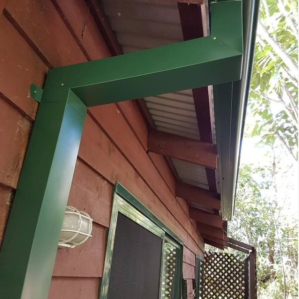 Metal Downpipes Guttering — Cape Byron Plumbing in Byron Bay, NSW