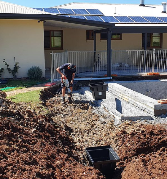 Prepping for Storm Water Pits — Cape Byron Plumbing in Byron Bay, NSW