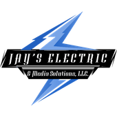 Dry’s Electric logo with blue lightning bolt and black banner, “by Media Solutions, LLC”